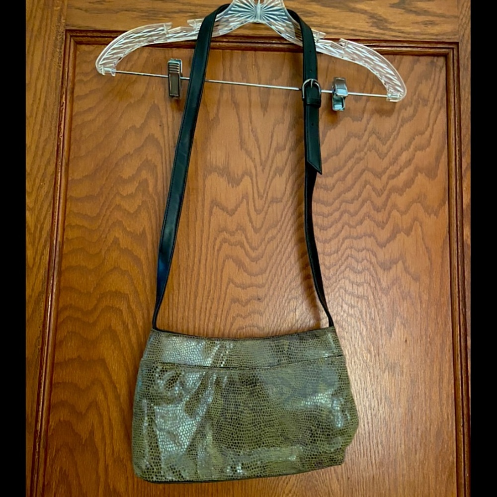 Cee Klein | Green/Black Snakeskin Pattern Purse | NWOT